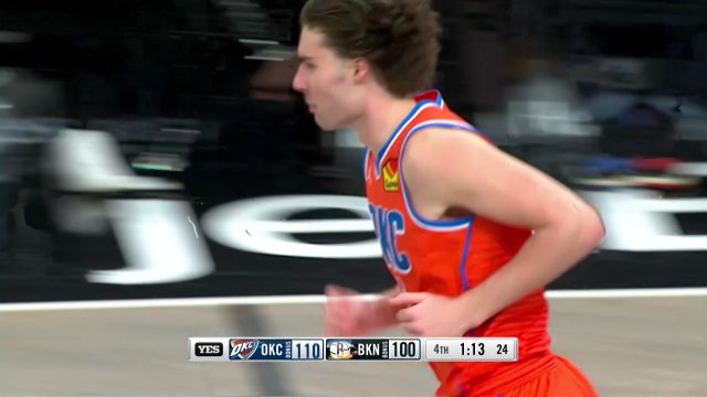 【2023年01月16日 雷霆vs篮网集锦】吉迪大局观出色底线妙传破包夹 再抛射命中提前杀死比赛