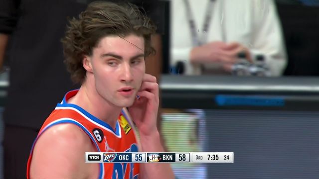 【2023年01月16日 雷霆vs篮网集锦】不许耍小聪明！吉迪与克拉克斯顿跳球自知不敌直接预判落点