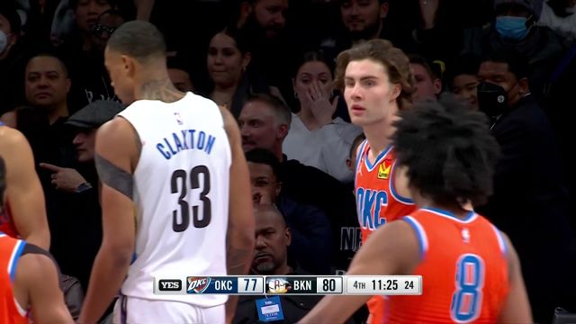 【2023年01月16日 雷霆vs篮网集锦】吉迪