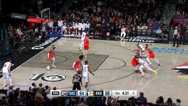 【2023年01月16日 雷霆vs篮网集锦】太可惜了！欧文接甩锅球飚中神仙球遗憾超时