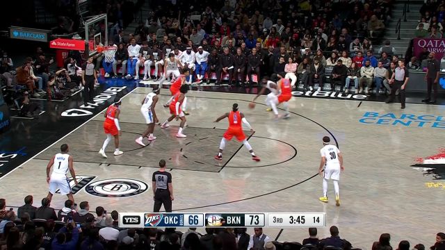 【2023年01月16日 雷霆vs篮网集锦】欧文vs雷霆集锦 外线手感不佳 全场拿下15+6+6