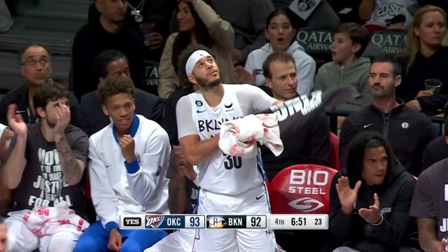 【2023年01月16日 雷霆vs篮网集锦】看看谁先掉链子！两队三分激情对飚两分钟进六个