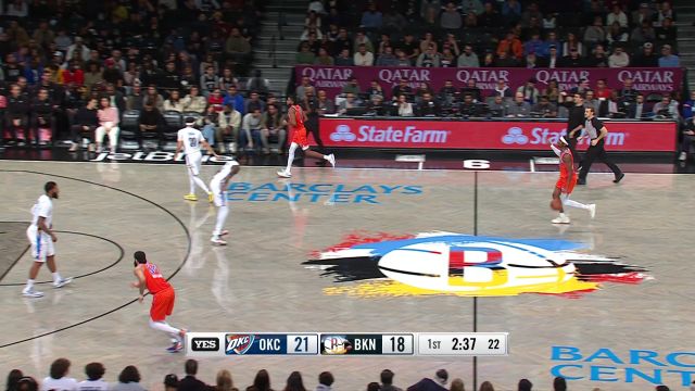 【2023年01月16日 雷霆vs篮网集锦】雷霆vs篮网精华纯享 雷霆三后卫各砍20+送篮网两连败