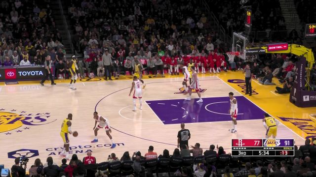 【2023年01月17日】火箭vs湖人第3节英文原声回放