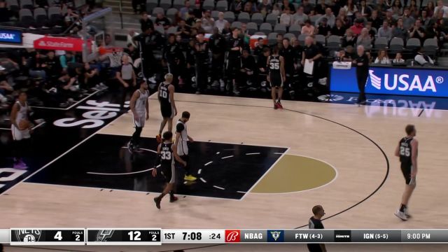 【2023年01月18日 篮网vs马刺集锦】抢断助攻一条龙！约翰逊鬼手刀球击地妙传助飞珀尔特尔