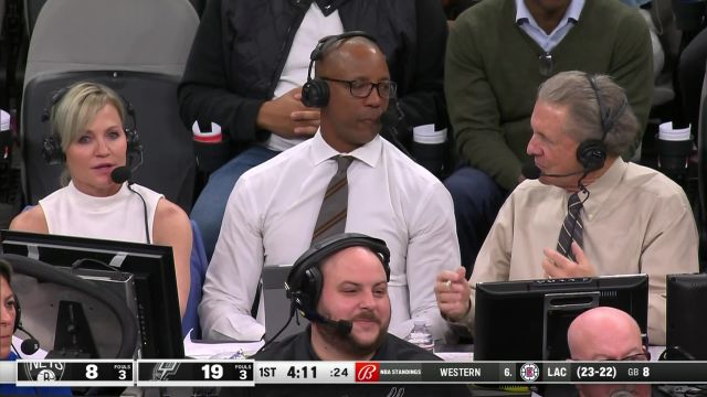 【2023年01月18日】篮网vs马刺第1节英文原声回放