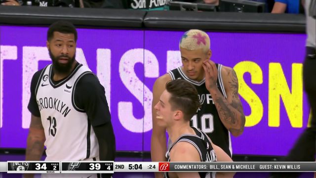 【2023年01月18日】篮网vs马刺第2节中文解说回放