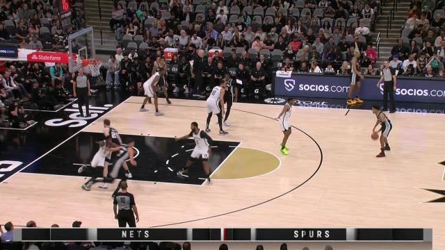 【2023年01月18日】篮网vs马刺第2节英文原声回放