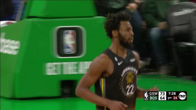 【2023年01月20日 勇士vs凯尔特人集锦】人人都是库里 维金斯两记三分持续扩大分差