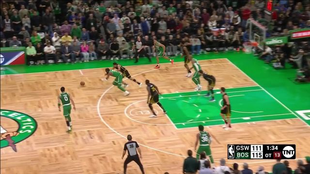 【2023年01月20日 勇士vs凯尔特人集锦】证明自己的一球！塔图姆关键三分持续扩大领先优势