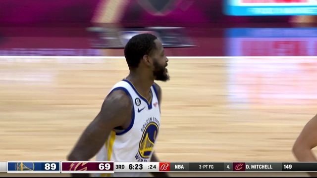 【2023年01月21日 勇士vs骑士集锦】扣篮也毫不手软 迪温琴佐贾麦考格林大秀扣篮绝技