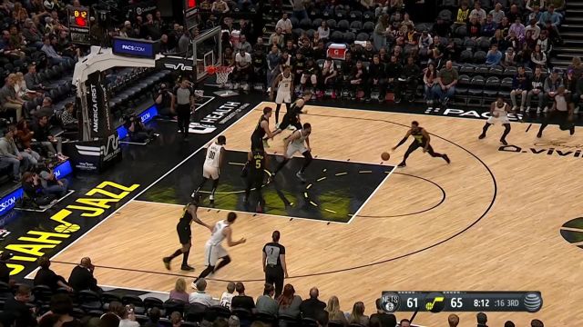 【2023年01月21日 篮网vs爵士集锦】康利妙传凯斯勒暴扣得手 西蒙斯转身勾手轻取2分