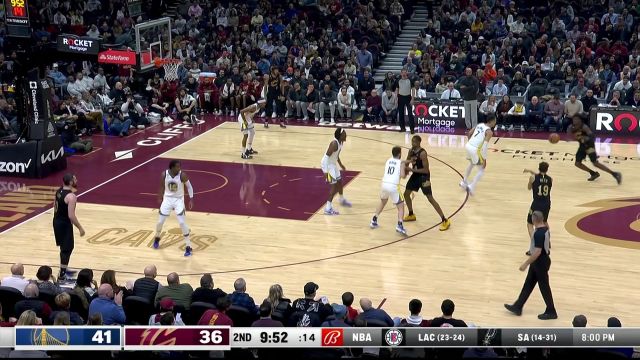 【2023年01月21日 勇士vs骑士集锦】勒维尔仙人指路 斯蒂文斯心领神会飞身暴扣