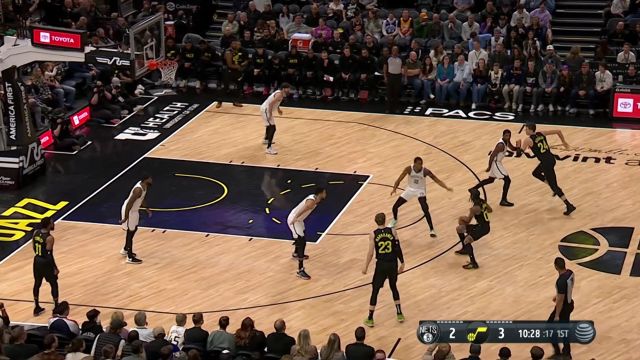 【2023年01月21日 篮网vs爵士集锦】开场就手热 克拉克森轻松杀入举火烧天