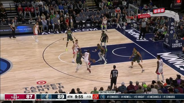 【2023年01月22日 火箭vs森林狼集锦】飞身抢断风驰电掣 奈特反击快攻一条龙双臂炸筐