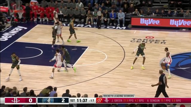 【2023年01月22日 火箭vs森林狼集锦】申京小抛投先拔头筹 爱德华兹不慌不忙突破勾手完成回应