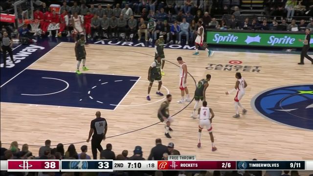 【2023年01月22日】 NBA常规赛：火箭vs森林狼第2节中文解说回放