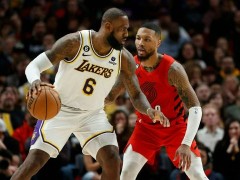 湖人vs开拓者全场录像回放-NBA常规赛 2023年01月23日