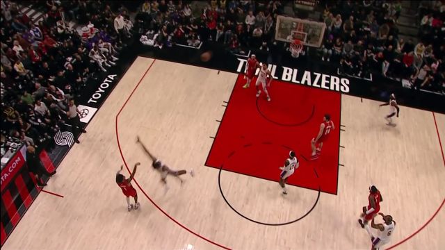 【2023年01月23日 湖人vs开拓者集锦】西蒙斯vs湖人集锦 全场砍下31分命中7记三分难救主