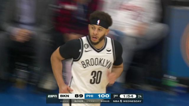 【2023年01月26日 篮网vs76人集锦】库里突破分球 西蒙斯心领神会空接暴扣