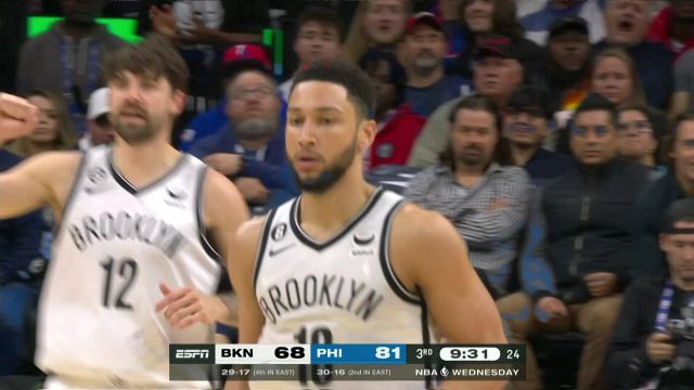 【2023年01月26日 篮网vs76人集锦】熟悉的那片场地 西蒙斯翻身勾手打破个人得分荒