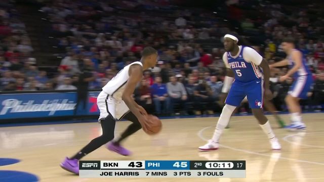 【2023年01月26日 篮网vs76人集锦】塞布尔死亡缠绕断下欧文 马克西反击追身三分弹进篮筐