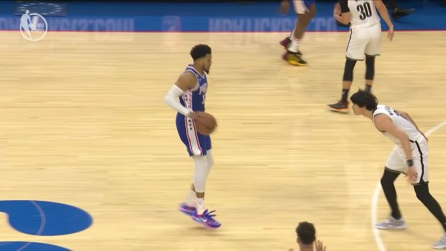 【2023年01月26日 篮网vs76人集锦】无名英雄该挺身而出了 哈里斯撞飞防守人突破上篮打成2+1