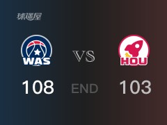 奇才vs火箭战况：库兹马33分申京21分 奇才力克火箭