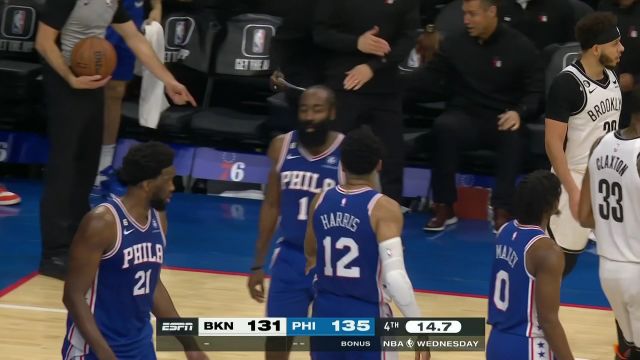 【2023年01月26日 篮网vs76人集锦】欧文换手上篮躲开恩比德封盖 哈登突破上篮完成回应