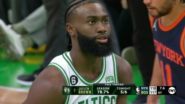 【2023年01月27日 尼克斯vs凯尔特人集锦】兰德尔关键罚球重新反超比分 布朗两罚全失主场饮恨