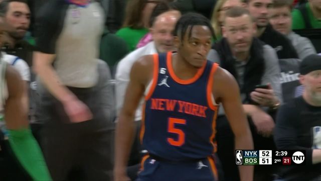 【2023年01月27日 尼克斯vs凯尔特人集锦】防守端漏洞百出 格雷姆斯长驱直入滑翔劈扣