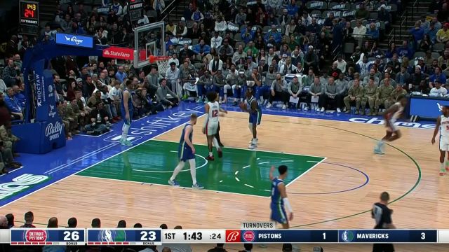 【2023年01月31日】活塞vs独行侠第1节中文解说回放