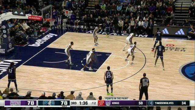 【2023年01月31日】国王vs森林狼第3节英文原声回放