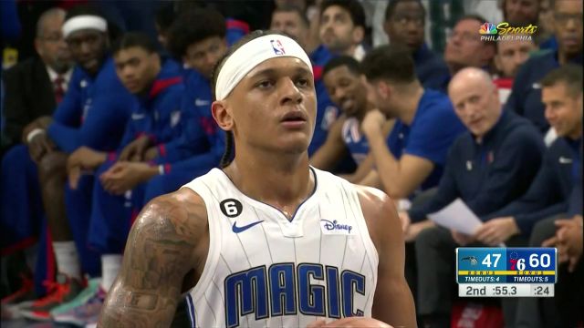 【2023年01月31日 魔术vs76人集锦】脚步丝般柔滑 恩比德甩开防守高难度上篮