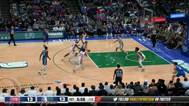 【2023年01月31日 活塞vs独行侠集锦】手感炸裂！东契奇神兵天降首节独揽18分