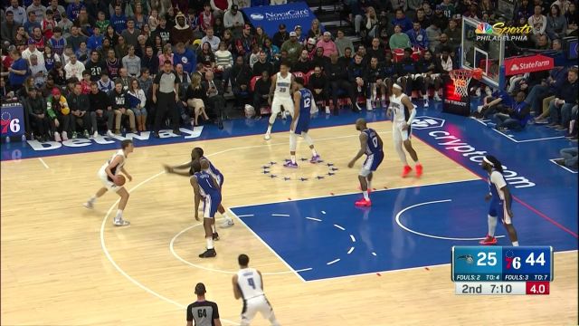 【2023年01月31日 魔术vs76人集锦】哈雷尔虚晃一枪双手扣篮 卡特篮下补扣双手灌筐