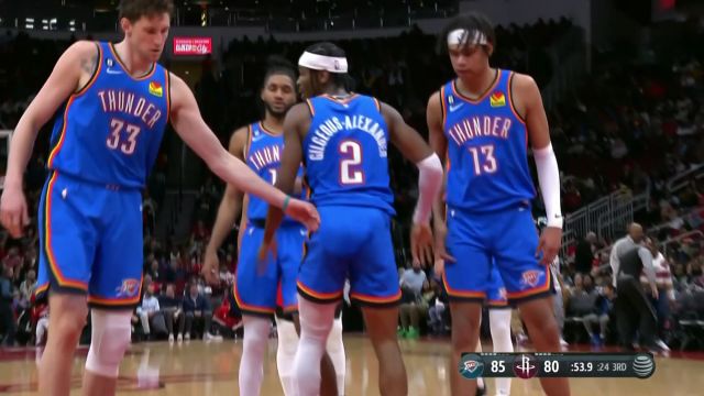 【2023年02月02日 雷霆vs火箭集锦】灵蛇出洞华丽突破 亚历山大展现火热手感轻松打进2+1