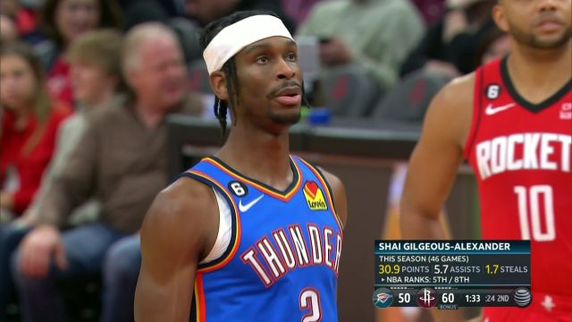 【2023年02月02日】NBA常规赛：雷霆vs火箭第2节中文解说回放