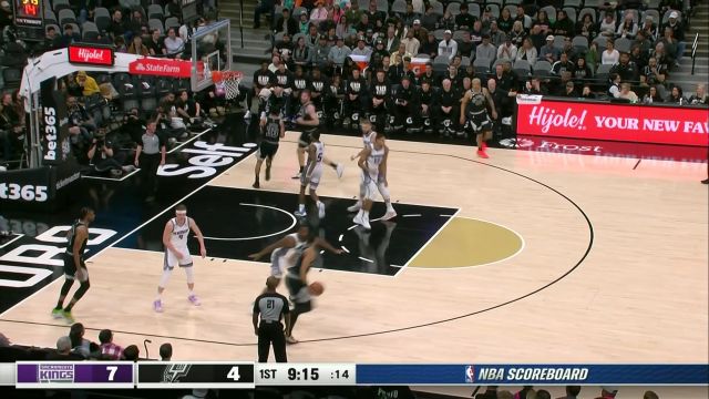 【2023年02月02日】国王vs马刺第1节英文原声回放