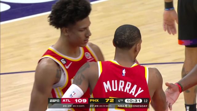 【2023年02月02日】 NBA常规赛：老鹰vs太阳第4节英文原声回放