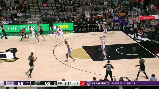 【2023年02月02日 国王vs马刺集锦】大将风采 福克斯两度冲击内线