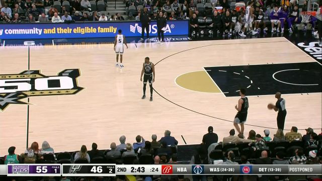 【2023年02月02日】国王vs马刺第2节英文原声回放