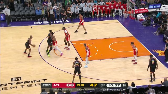 【2023年02月02日】 NBA常规赛：老鹰vs太阳第3节英文原声回放