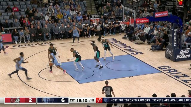 【2023年02月02日】NBA常规赛：开拓者vs灰熊第1节英文原声回放