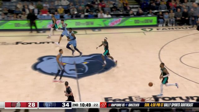 【2023年02月02日 开拓者vs灰熊集锦】这一攻一防没的说 小贾伦杰克逊先送大帽再送暴扣