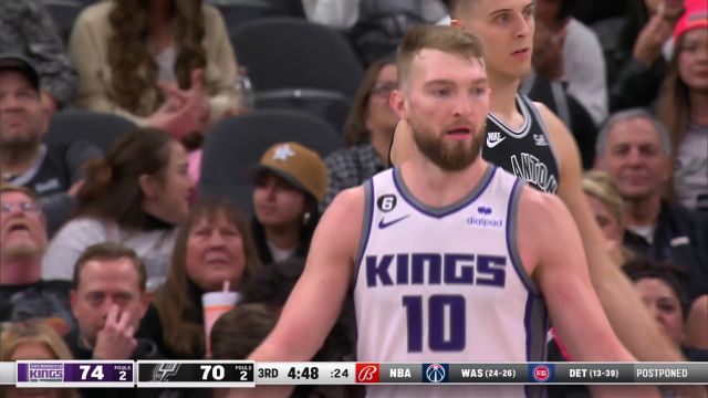 【2023年02月02日 国王vs马刺集锦】国王119-109马刺 萨博尼斯34分国王战胜马刺