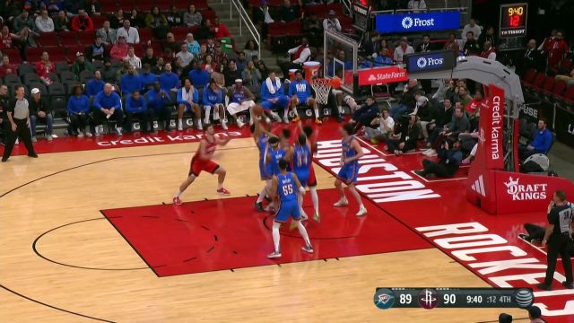 【2023年02月02日 雷霆vs火箭集锦】一个回合三记篮板 伊森禁区之中翻江倒海补篮命中