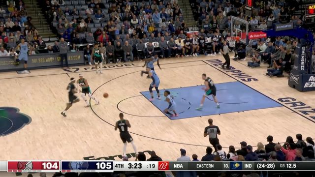 【2023年02月02日 开拓者vs灰熊集锦】欢迎品尝火锅盛宴 3J与小佩顿接连送上盖帽表演