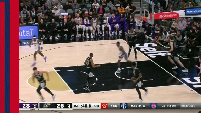 【2023年02月02日 国王vs马刺集锦】国王119-109马刺 萨博尼斯34分国王战胜马刺