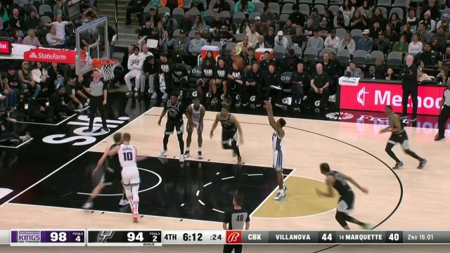 【2023年02月02日】国王vs马刺第4节中文解说回放